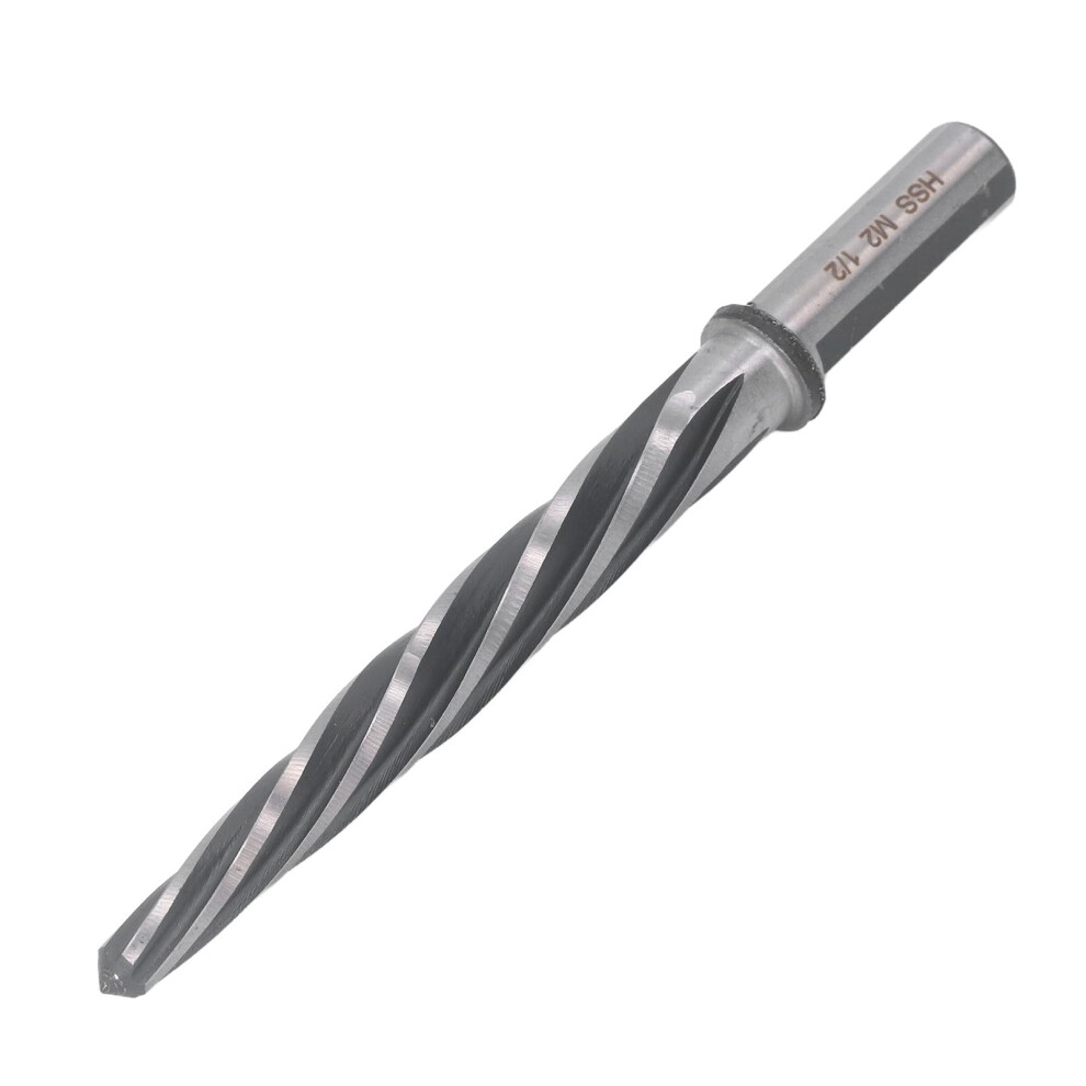 Spiral Reamer Bit 1/2In Shank 5 Flute M2 Hss Speed Steel For Metal Hole Enlargement Tool 9339159833452