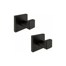 Robuste, mattschwarze Handtuchhaken, Wandmontage, Bademantelhaken aus Edelstahl, einfache Installation, Tragkraft bis zu 10 kg, ideal für Bad und