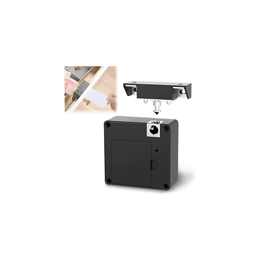 Diy Rfid Latch For Wooden Cabinet, Usb Cable For Backup Power With Auto Unlock Feature, Programmable Rfid Lock Low Power Alarm Sturdy Metal Mechanism 9198585914414