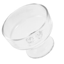 220ml Glass Dessert Cup Footed Parfait Bowl for Ice Cream, Fruit Salad, Pudding Serving
