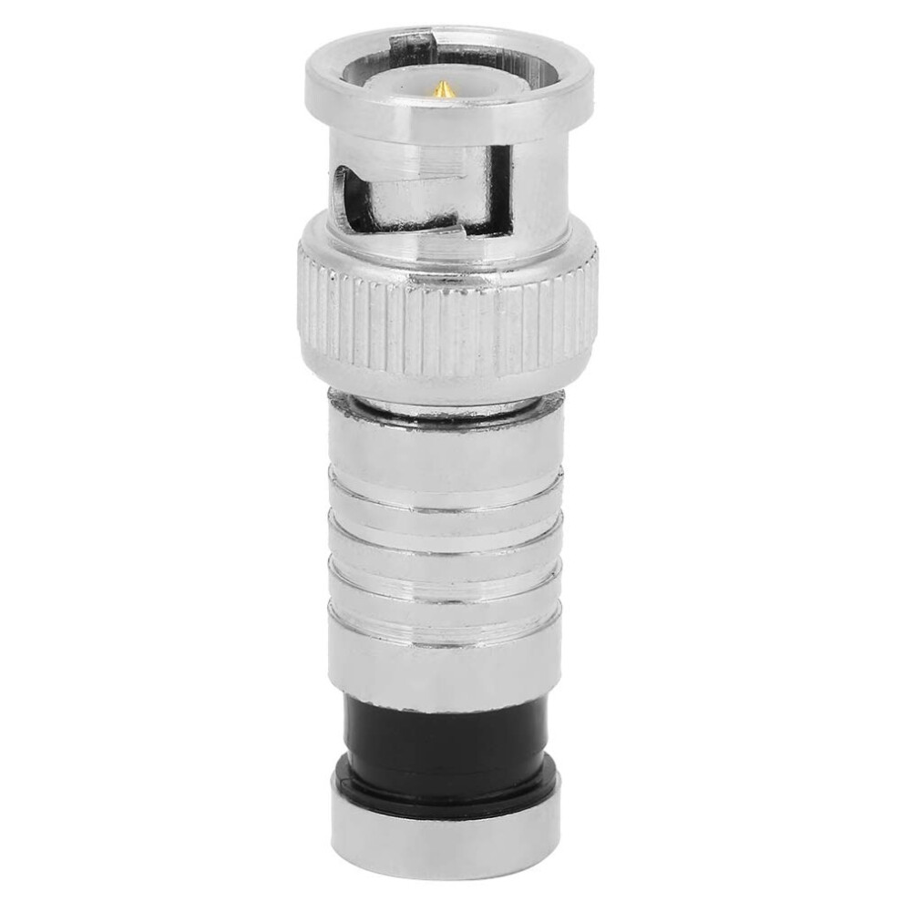 Bnc Compression Male Connector 10 Pcs For Rg59 Coaxial Cable Cctv Secure Signal Transmission 9119770389343