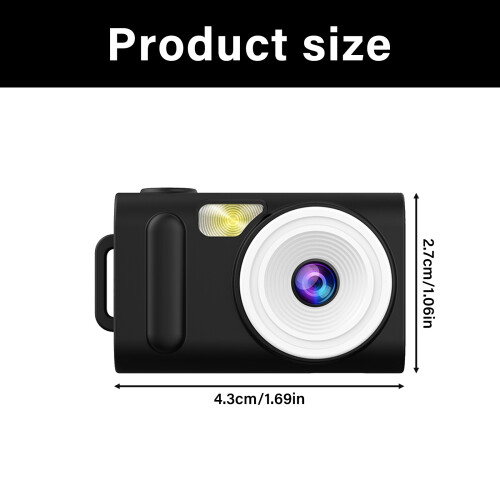 Mini Keychain Camera 1080P Mini Retro Digital Camera Tiny Pocket 2