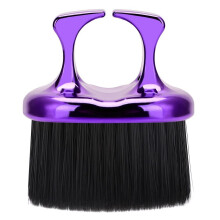 Barber Neck Duster Brush for Hair Cutting,Large Hair Sweep Brush Hair Cutting Brush Removes Loose Hair from Neckline Ear Purple