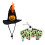 Απόλαυση για το Halloween για κατοικίδια, ρυθμιζόμενη στολή φεστιβάλ καπέλου για 1