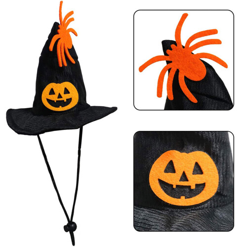 Απόλαυση για το Halloween για κατοικίδια, ρυθμιζόμενη στολή φεστιβάλ καπέλου για 1