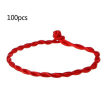 100x Kabbalah Bracelets Ethnic Red String Braided Bracelet Amulet Jewelry Decor