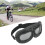 Gray Motorcycle Goggles with Tinted Lens, Sand-Resistant Shield &amp; Adjustable Strap 4