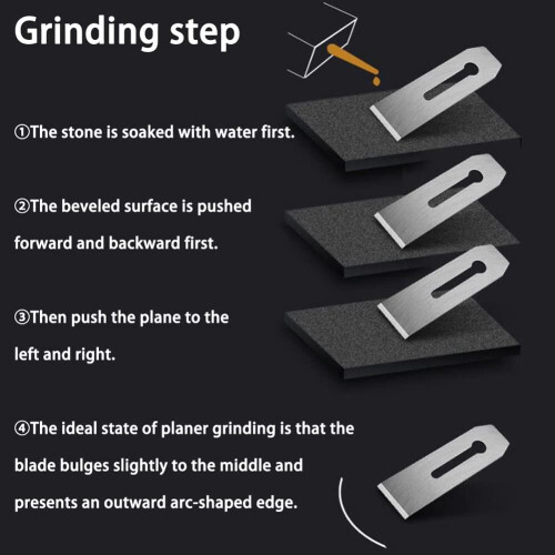 10 Pack Bench Hand Plane Blade Replacement Woodwork Planer Cutter Wide Iron Blades 44mm 2