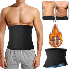 (S-M)Men Abdomen Reducer Sauna Fitness Sweat Belt