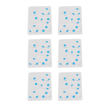 Etiquetas de gel flexíveis para tambores, com acabamento semibrilhante, para codificação por cores e organização, fáceis de escrever e com