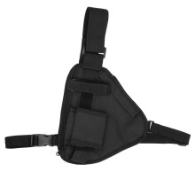 Borstharnas radioholster met verstelbare schouderriem voor walkietalkies, gemaakt van hoogwaardig 600D-materiaal, lichtgewicht en duurzaam ontwerp