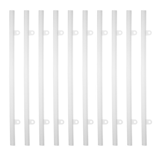 10Pz Appendiposter PVC Trasparenti Con Clip Per Scuole E Negozi