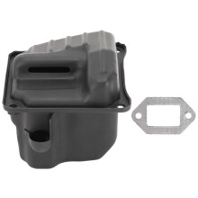 Kit de Silenciador de Escape para Motosserra Stihl 044 046MS440MS460 com Dupla Porta e Alta Precisão - Fácil de Instalar, Durável e Estável com