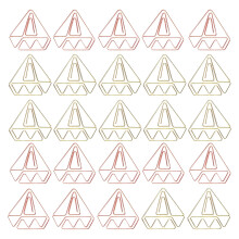 60Ud Clips Metálicos Coloridos Para Notas Y Archivadores Escolares