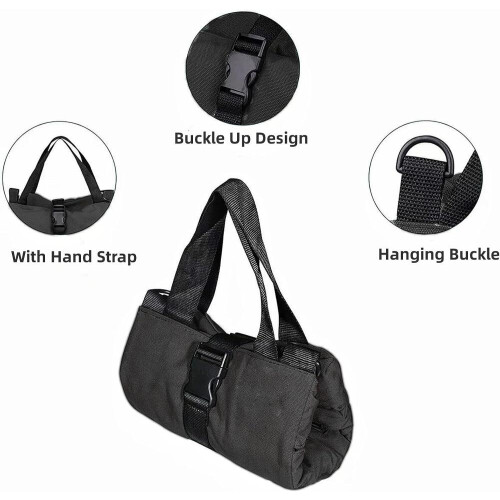 Working Tool Bag Roll Tool Roll Multi-Purpose Tool Roll Up Bag Wrench Roll Pouch Hanging Tool Zipper Carrier Tote 2
