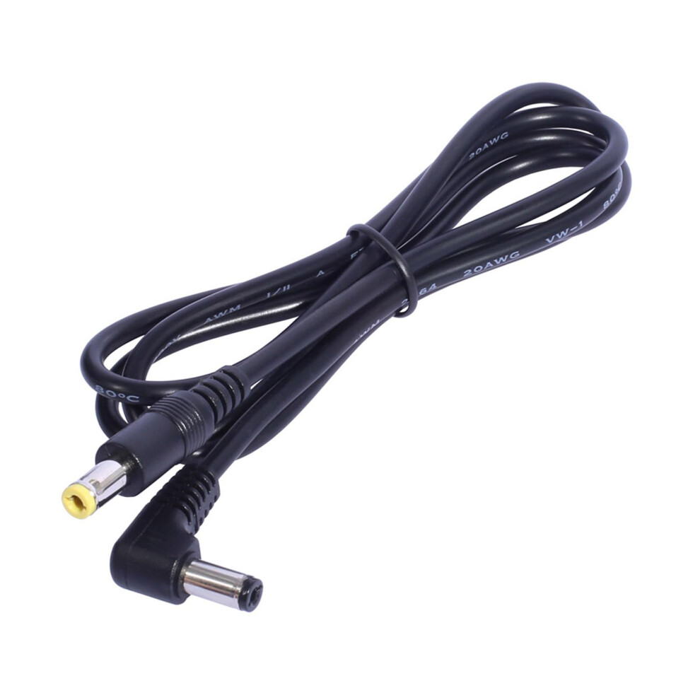 Dc Power Extension Cable 5.5X2.1mm To 5.5X2.5mm Male To Male Elbow/Straight For Cctv And Led Devices 9001264573157