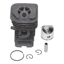 Kit cylindre-piston pour tronçonneuse Husqvarna 136/142. Kit de réparation avec pièces de rechange en aluminium haute durabilité, compatible avec