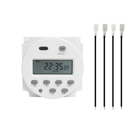 1 Second Interval 12V Digital LCD Timer Switch