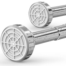 2Pcs Stainless Steel Telescopic Rod 50 Cm-80cm Extendable, Shower Curtain Rod Without Drilli