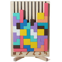 Wooden Blocks Puzzle Brain Teasers Toy Engaging Wooden Puzzle Game for Kids Teens Kids Birthday Present-Good
