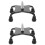 2Pièces Embouts Stables Pour Canne Avec Base Quad Noire En Caoutchouc 1