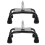 2Pièces Embouts Stables Pour Canne Avec Base Quad Noire En Caoutchouc 9