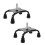 2Pièces Embouts Stables Pour Canne Avec Base Quad Noire En Caoutchouc 11