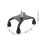 2Pièces Embouts Stables Pour Canne Avec Base Quad Noire En Caoutchouc 2