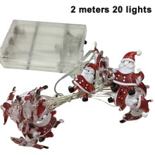 Guirlande lumineuse bonhomme de neige résistante aux intempéries et durable, décorations de Noël pour jardin et terrasse extérieurs, fil fin et