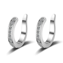 (Argento)Fixura Ear Clips - Ear Cuff senza fori, Ear Cuff sottili e spessi non forati compatibili con le donne
