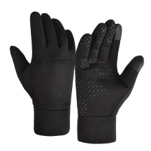 Guanti da ciclismo antivento, guanti impermeabili con rivestimento in TPU compatibili con touchscreen per uomo e donna, guanti invernali caldi e