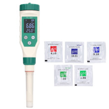 Medidor de pH com compensação de temperatura para análise precisa da água, medidor digital 5 em 1 para testes multiparâmetros, testador de