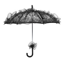 Recuzită de fotografie din dantelă vintage, decor elegant pentru umbrelă de soare pentru crearea de scene romantice, design pliabil unic pentru