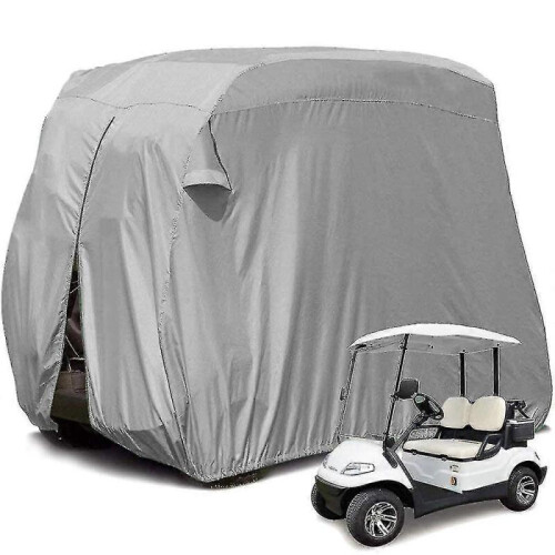 Robuste, universelle Golfwagenabdeckung, wasserdicht und regendicht, schwarz 2