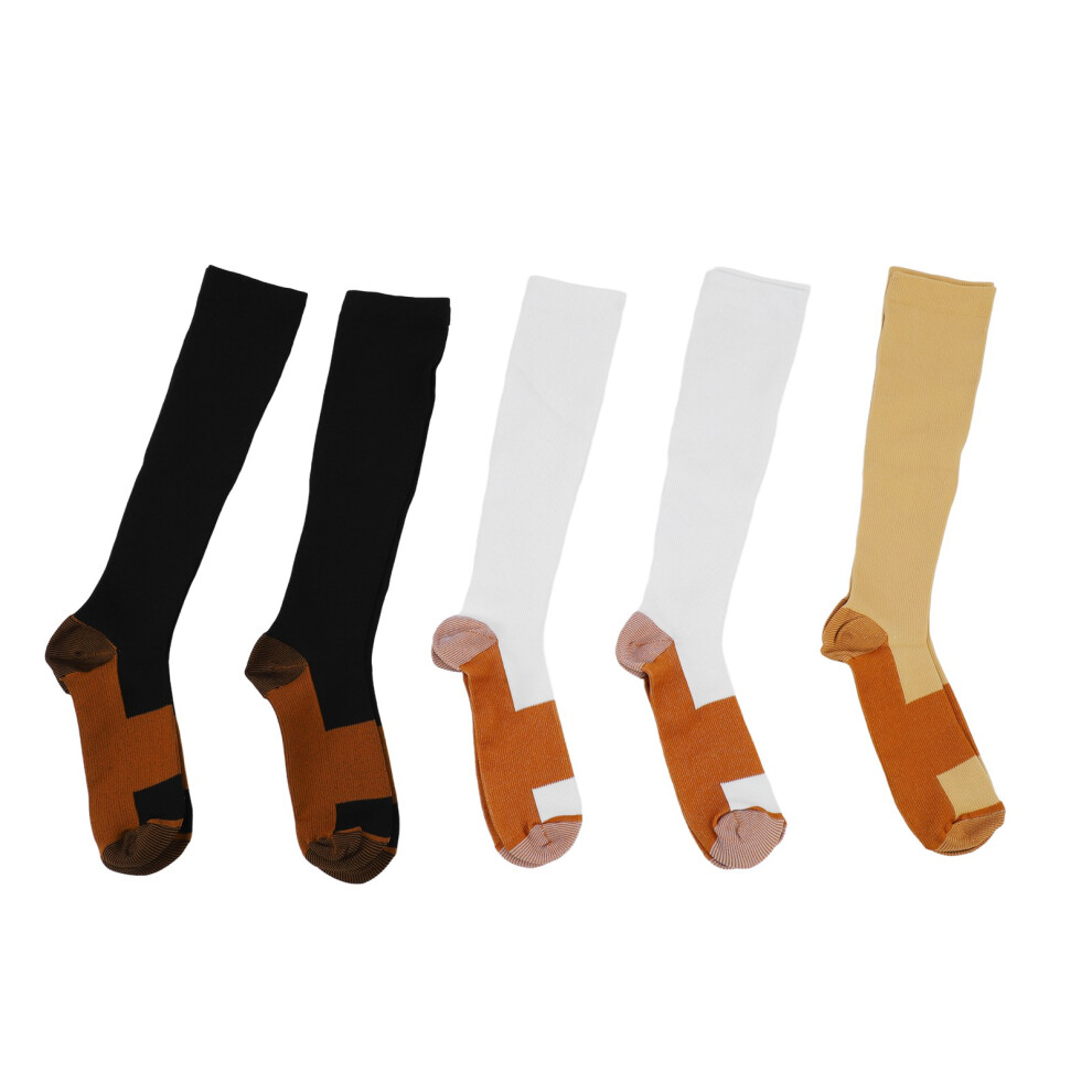 Breathable Moisture Wicking Compression Socks With Copper Fiber For Enhanced Blood Circulation Graduated Support As Fitness Lifestyle Accessories 9088816746832
