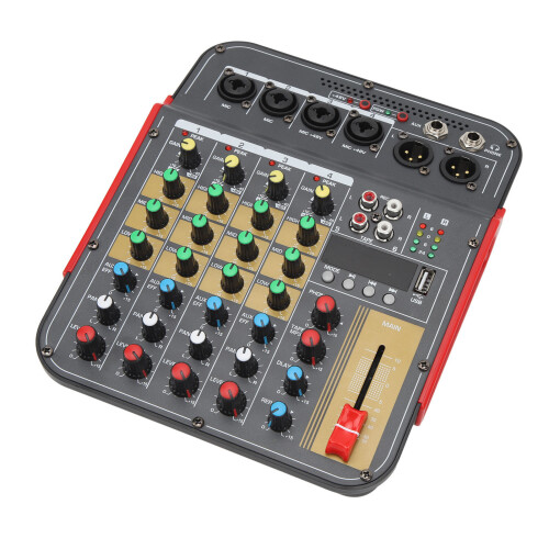 Οθόνη BT Sound Console4Channel USB Interface Επαγγελματικός Μίκτης Ήχου με DSP Chip Phantom Power Υποστήριξη 2