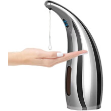 Soap Dispenser Automatic, Soap Dispenser for Kitchen Sink and Bathroom, Touchless Liquid Soap Dispenser, Silver, 300ml