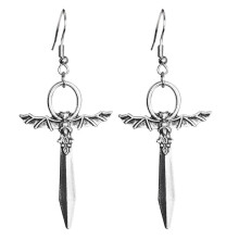 Punk Eardrop Bat Swords Pendant Earrings Gothic Bat Earrings Halloween Gift The best Gift for Girls