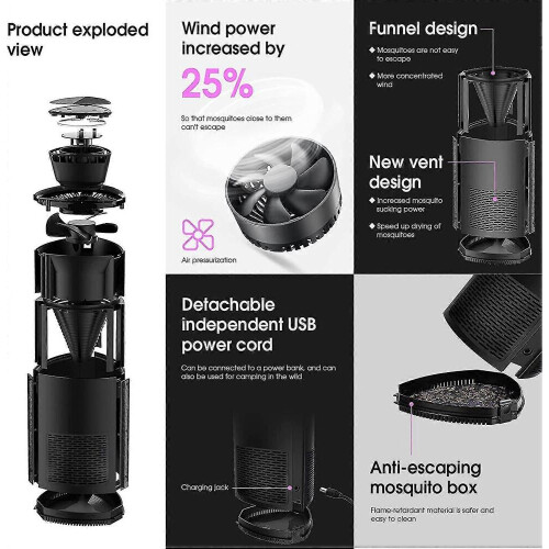 Effective Mosquito Killer Indoor Mosquito Killer With Home Kitchen Patio Physical Fruit Fly Trap 2