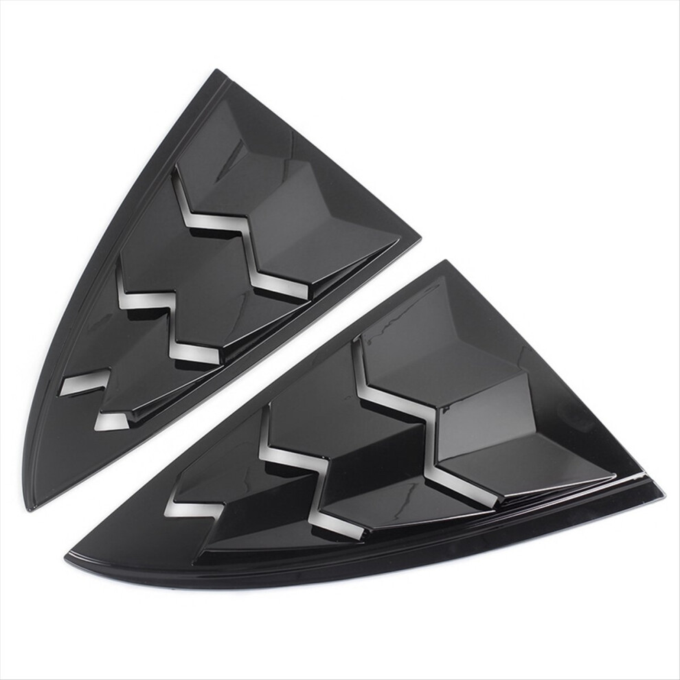 Car Rear Window Triangle Exterior Decor Blinds Spoiler Leaves Shutter 4851500917963