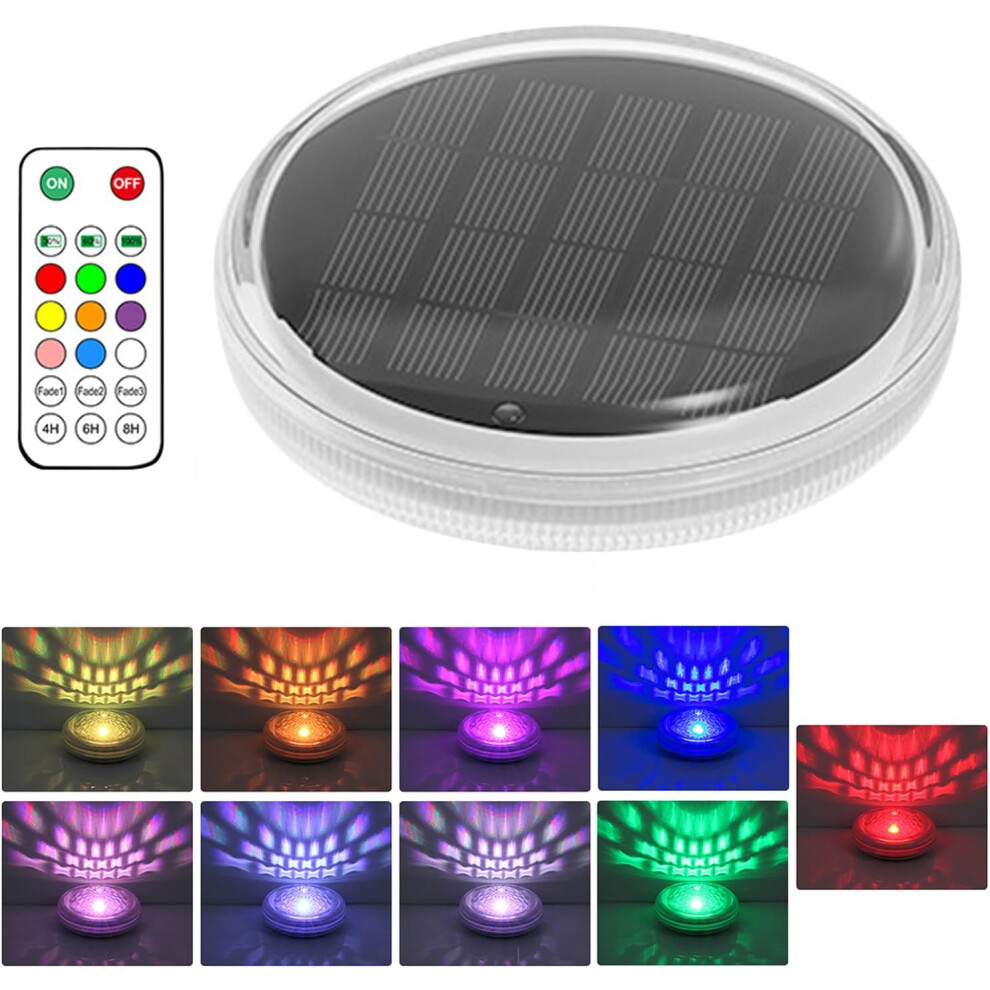Pond Lights | Floating Solar Pond Lights | Hot Tub Light Underwater | Ip68 Waterproof Pool Light With Remote Control | Led Glow Ball Lamp Compati 7057162507789