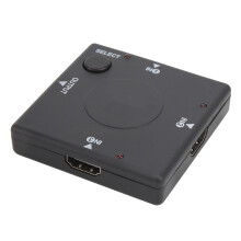 Manueller HDMI-Hub mit 2 Eingängen und 1 Ausgang, 4K-Auflösungsunterstützung, HDMI-Umschalter für PS5 und Xbox, breite Kompatibilität, Plug &
