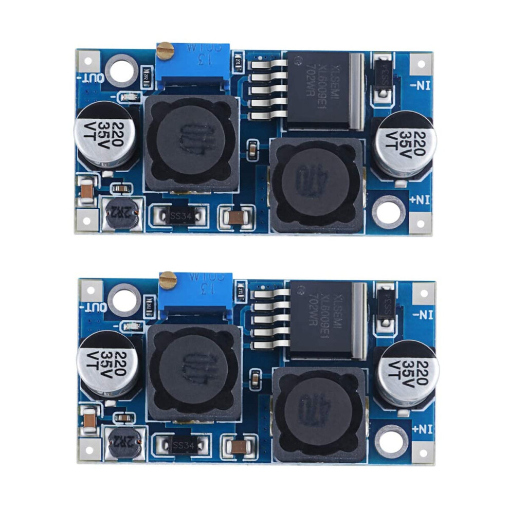 2Pcs Dcdc Buck Boost Converter Xl6009 Adjustable Voltage Regulator Wide Input Range Module 9119770390196