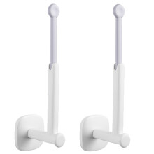 Organizador de chapéus elástico, cabide adesivo para chapéus para armário, material premium compatível com mármore, azulejo, vidro, portas de