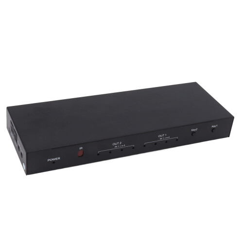 HDMI Multiviewer Switch4Input2Output Matrix Seamless Switcher με τηλεχειριστήριο IR4K Ultra Resolution Συμβατό με 2