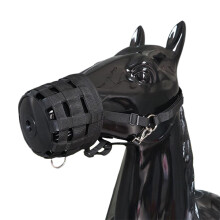 Focinheira para controle de pastoreio equino com sistema de fluxo de ar, focinheira confortável para alimentação de cavalos, focinheira ajustável
