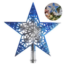 Éclat scintillant des fêtes : cime de sapin illuminée avec ampoules remplaçables, un ajout radieux à vos festivités de Noël.