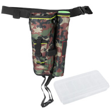Sac banane de pêche multifonctionnel, organisateur d'outils de pêche en nylon durable pour les aventures en plein air