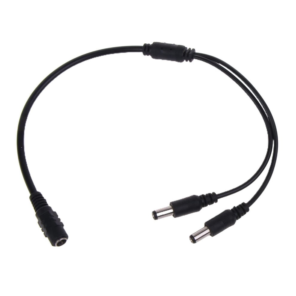 Dc Power Splitter Cable 1 Female To 2 Male 5.5Mm X 2.1Mm 36Cm Extension For Cctv And Routers 9323874619347