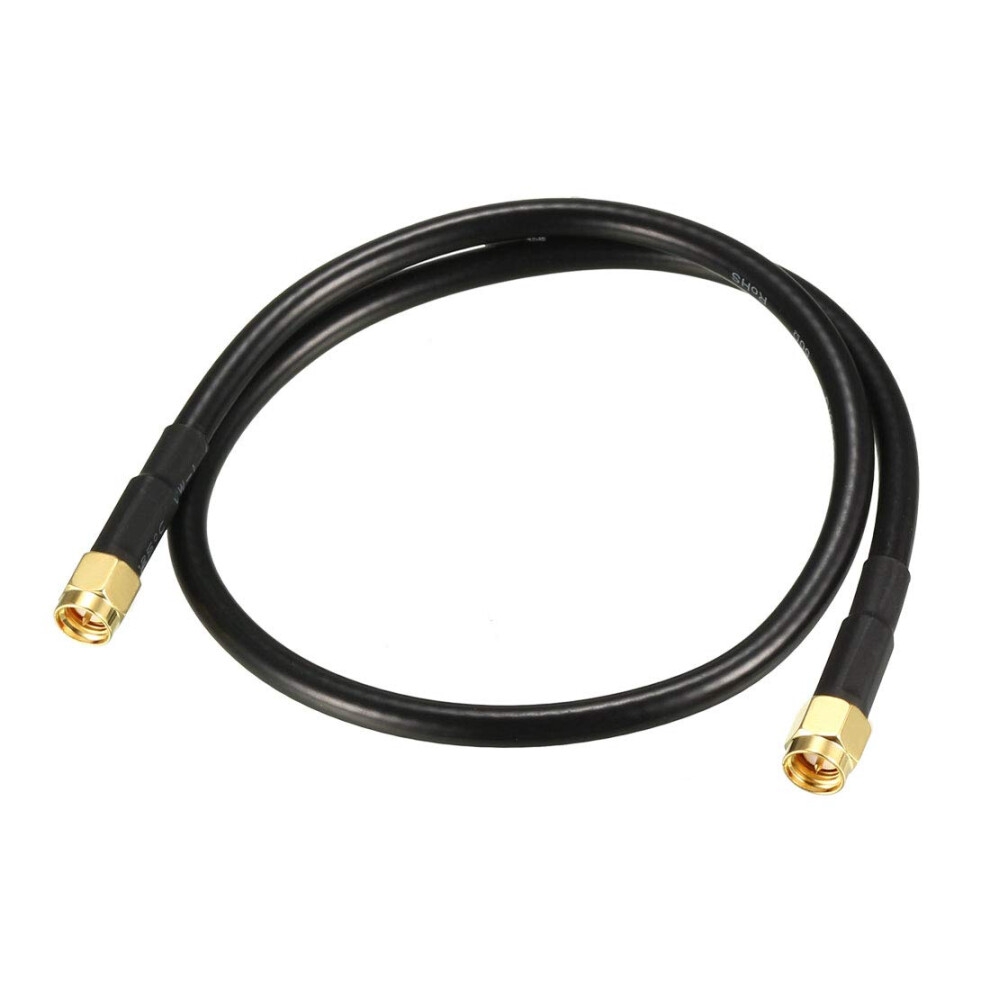 Antenna Extension Cable Sma Male To Male Rg58 50 Ohm 1Ft For Radio Wifi Router 9339159835425